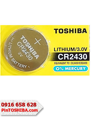 Toshiba CR2430, Pin 3v Lithium Toshiba CR2430 chính hãng| CÒN HÀNG (Giá VND/1viên)